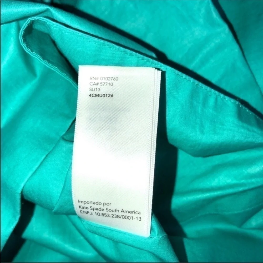Saturday Kate Spade Emerald Green Cutout Dress 0